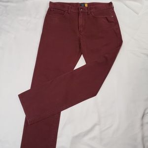 J.CREW burgundy 770 jeans
